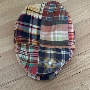 J.Crew Patchwork Plaid Flat Cap
